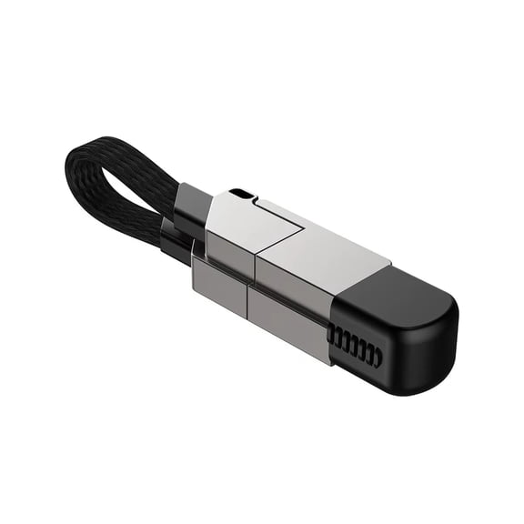 Whaledi 60W Fast Charge Zincs Alloy Cable 4 Port OTG Data Transfer Cable For PC Laptop