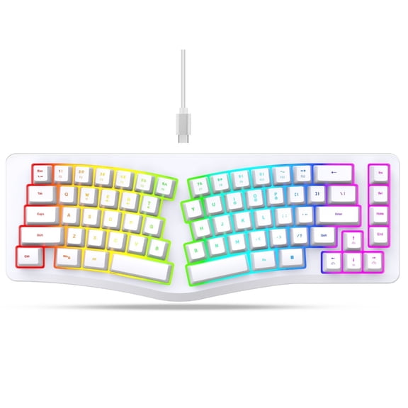Whaledi 69 Key Mechanical Keyboards Lasers Etcheds Keycaps 25 AntiGhosting for PC