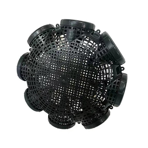 Whaledi 8 Hole Plastics Eels Cage Outdoor Crabs Catching Basket Meshes Fishing Net