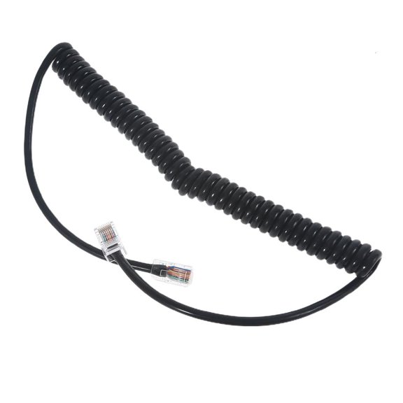 Whaledi 8 Pin RJ-45 TO RJ-45 8 Pin Mic Cable Speaker Microphone Cable Replacement