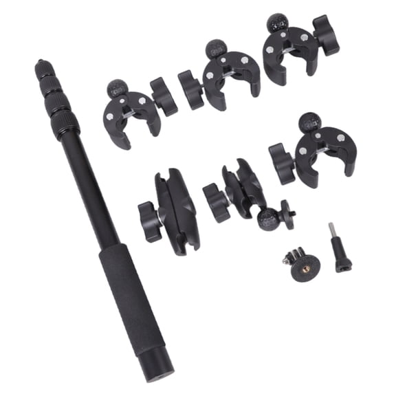 Whaledi Adjustable 360 Rotation Camera Mount Clamps For Action Cameras Video Taking