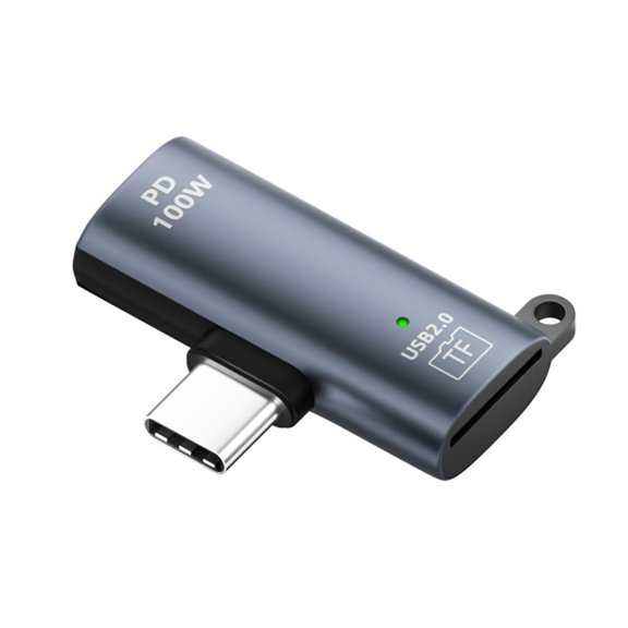 Whaledi Aluminum Type C Card Reader For Phone Camera TF Memory Card Data Transfer