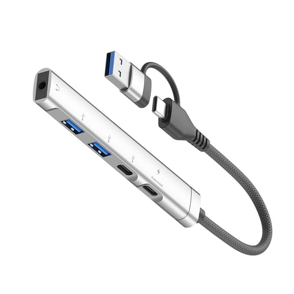 Whaledi Aluminum USB Type C Expander Multiple Port Data Transfer Laptop PC Accessories