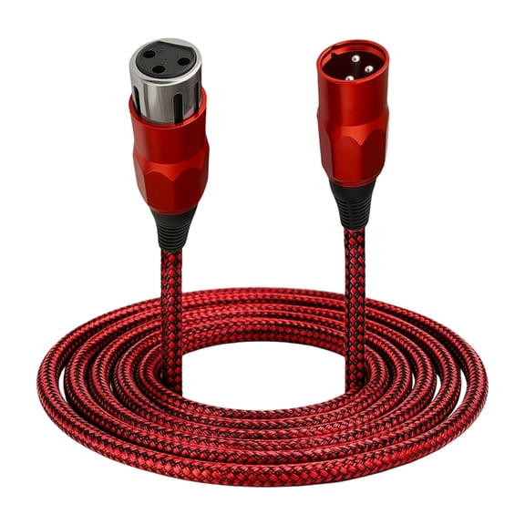 Whaledi Balanced Transmission XLR Cable Male to Female Mics Cable Reducing Noise