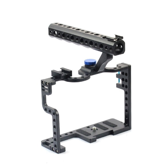 Whaledi Camera Cage with Top Handle Grip Protective Frame for Case Mirrorless Camera System Mounting Bracket for GH5