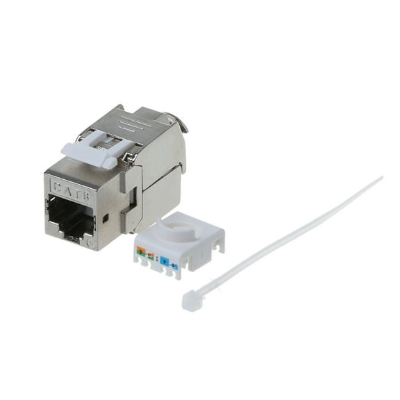 Whaledi Cat6 Cat6A Shielded FTP RJ45 Alloy Module Keystone Jack Network Connector
