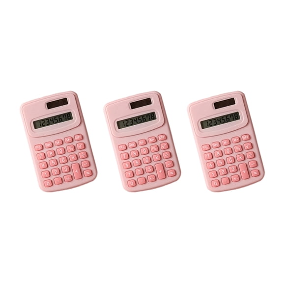 Whaledi Compactly 8 Digit Calculator With Solar Backups Battery Clear LCD Screen