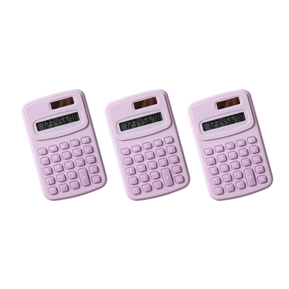 Whaledi Compactly 8 Digit Calculator With Solar Backups Battery Clear LCD Screen