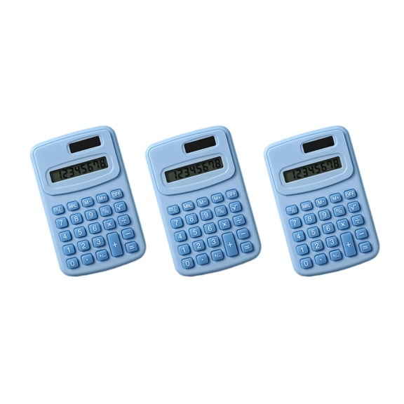Whaledi Compactly 8 Digit Calculator With Solar Backups Battery Clear LCD Screen