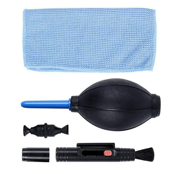 Whaledi Complete Camera Cleaning Solution Dust Cleaner Brush, Air Blower, and Cloth