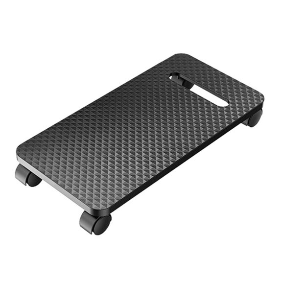 Whaledi Computer Case Stand with Integrated Brake Wheel and Heightened Base