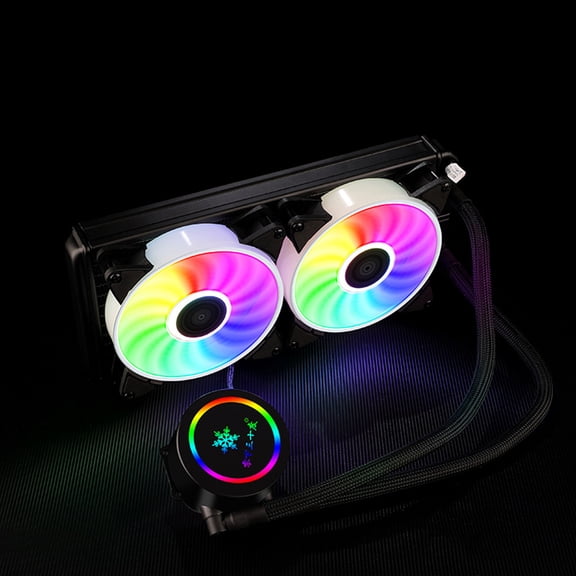 Whaledi Computer Liquid Water Cooling Fan 12V 4 Pin Integrated CPU Radiator 120mm/240mm
