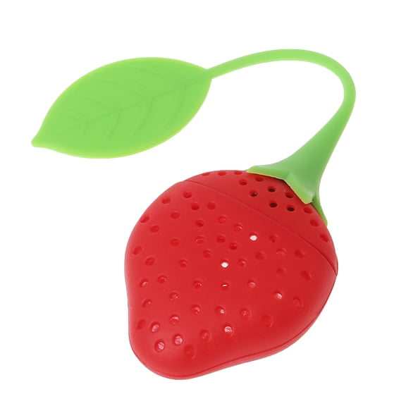 Whaledi Cute Silicone Strawberry Tea Leaf Strainer Herbal Spice Infuser Filter Diffuser