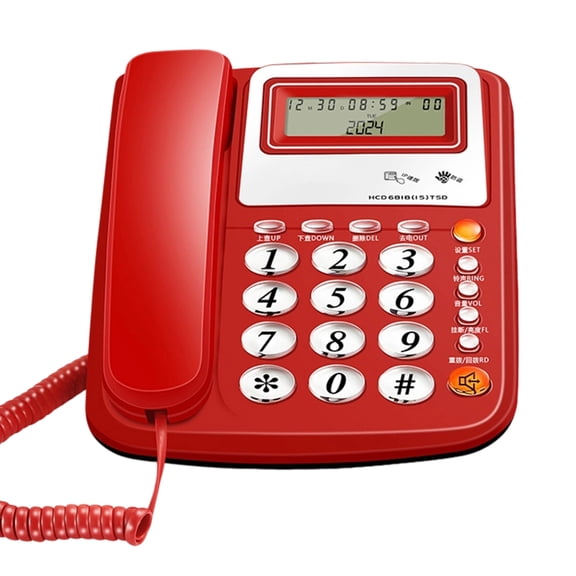 Whaledi Desk Telephone Fix Landline Phone For Home And Hotel Use With Clear Sound