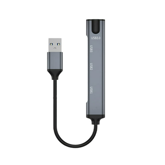 Whaledi Efficient 4 Port USB 3.0 Hub for Multiple Device Connection Streamlines Work