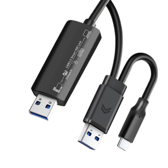 Whaledi Efficient USB Data Transfer Cable USB2.0/USB3.0 for PC to PC Connection