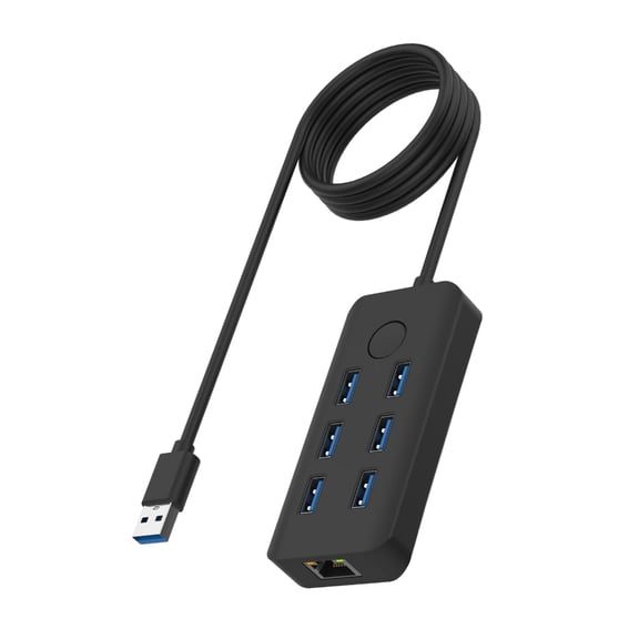 Whaledi Efficient USB3.0 Splitter USB Docking Station With Single Button Lock Screen