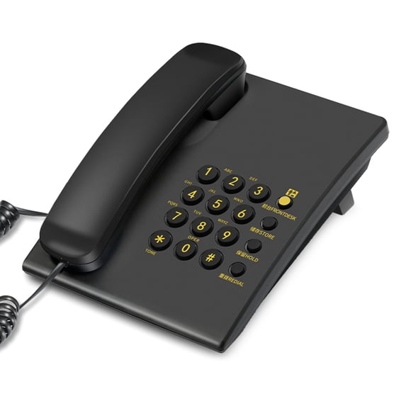 Whaledi Elderly Friendly Landline Telephone Basic Home Device Redial Capability