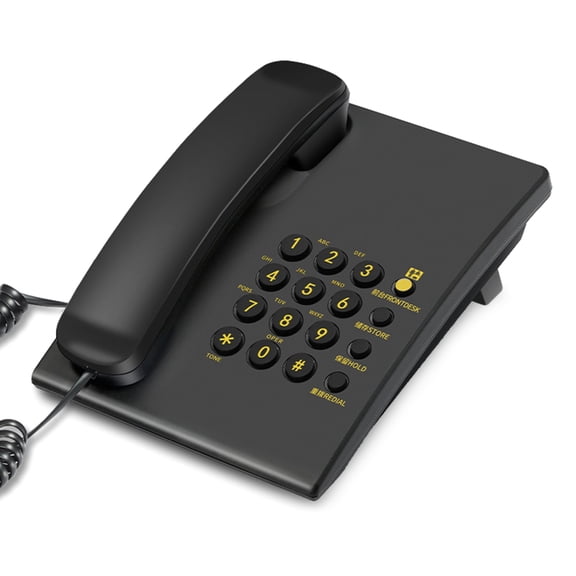 Whaledi Elderly Friendly Landline Telephone Basic Home Device Redial Capability