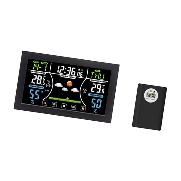 Whaledi Energy Efficient Digital Clock With Temperature Humidity Monitor For Bedroom