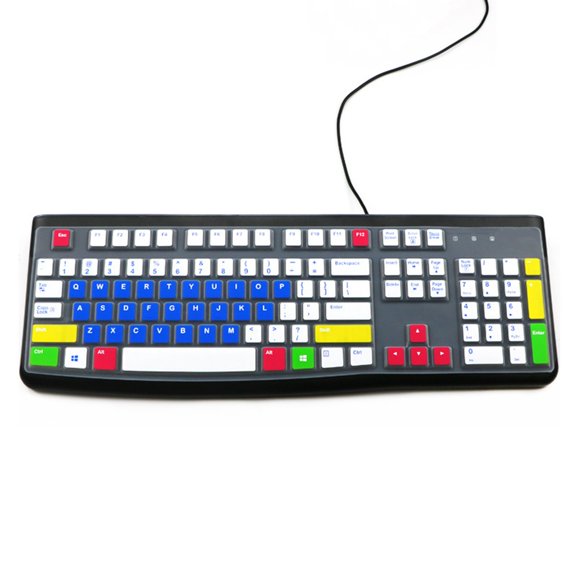 Whaledi Ergonomic Keyboard Waterproof Silicone Keyboard Protector for K120 MK120