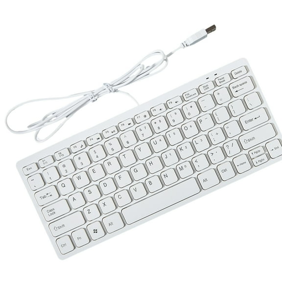 Whaledi Ergonomic Wireds USB Keyboards 78 Key for Desktop Laptop and All In One PC