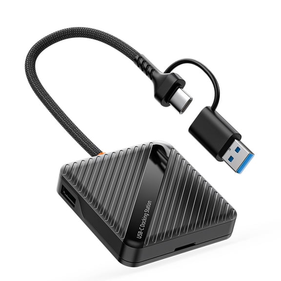 Whaledi Fast Speed Multiple Slot TF Card Reader With USB A And USB C Connectors