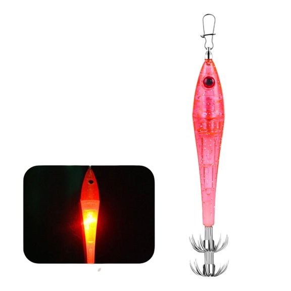 Whaledi Fishing Lure Light Cuttlefish Hook Underwater Squid Jig Fish Light