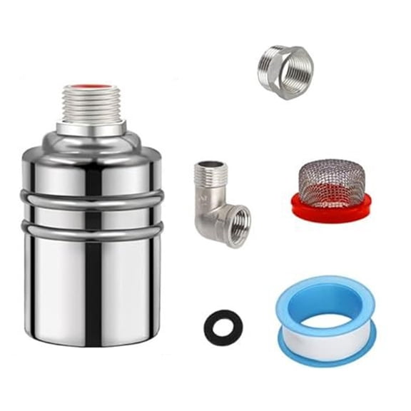 Whaledi Float Valves Auto Fill Valves Stainless Steel Texture Suitable for Pools
