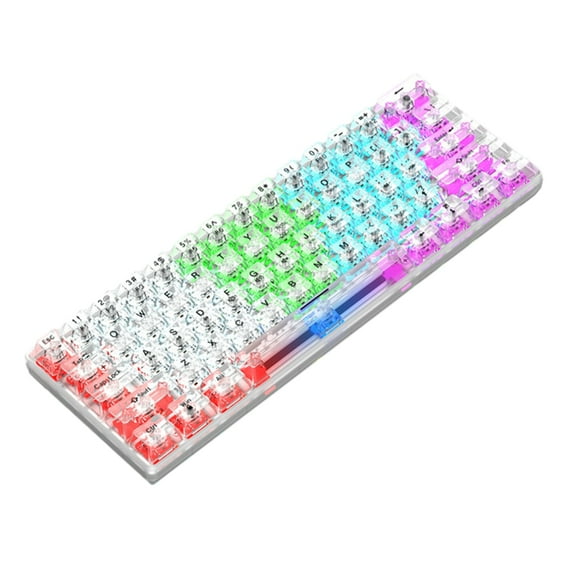 Whaledi Gaming Keyboard Computer Keyboards Gamer 61Keys Backlit Ergonomic USB Wired