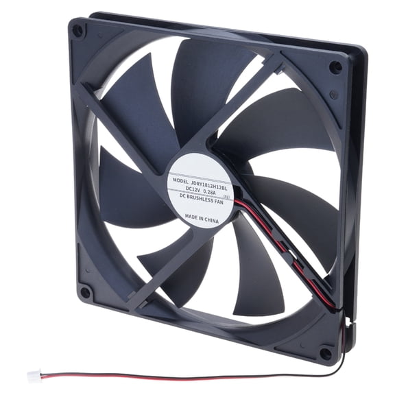 Whaledi High Efficiency 180mm 12V Computer Case Fan 53CFM Airflow XH2.54mm 2Pin Interface For Heat Exhaust Solution