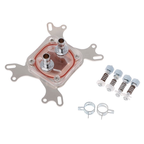 Whaledi High Quality PC CPU Water Cooler 50mm Transparent Cover Cooling Block For AMD