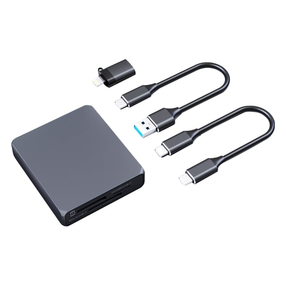 Whaledi High Speed 3 in 1 Card Reader USB 3.2 CFA SD4.0 TF4.0 for Laptop Desktop