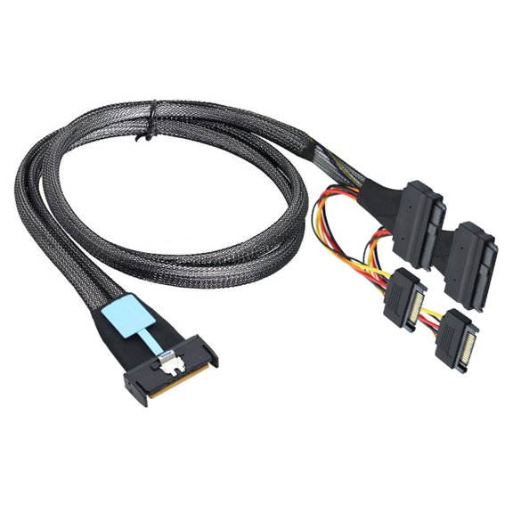 Whaledi Highly Speed 50cm Server Data Transfer Cable for 8i To SFF 8639