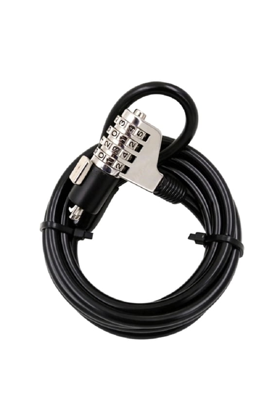 Laptop Lock 4 Digit Password Combination Security Lock Cable Chain for PC