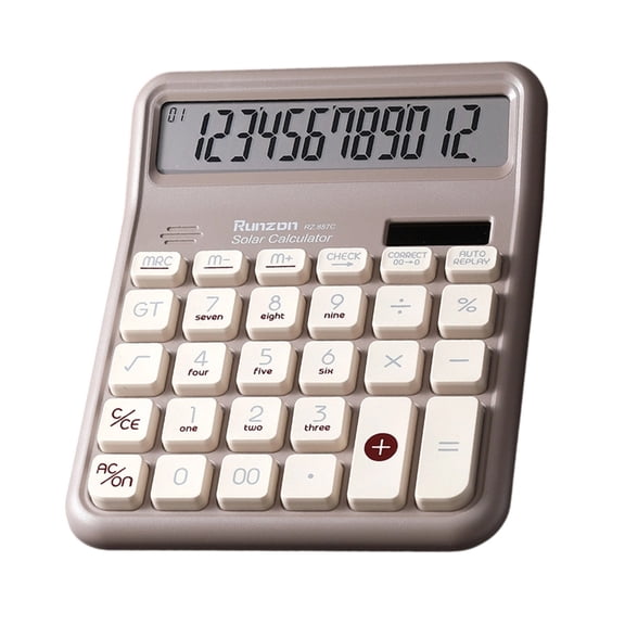 Whaledi Large Screen 12 Figure Calculator With Ergonomic Selectors And Auto Power Off