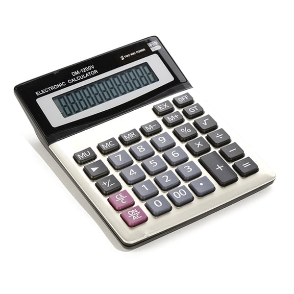Whaledi Large Screen Digital Calculator with 12 Digit Display for Office, School