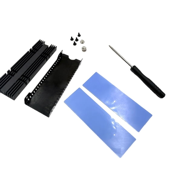 Whaledi M.2 2280 NVMe Heatsink Slanted Airflows Channel For Temperature Reduction
