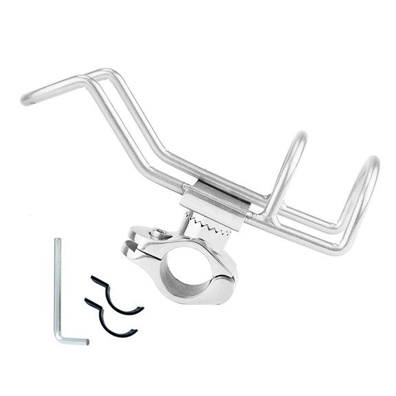 Whaledi Marine Adjustable Fishing Rod Racks Holder with Large Clamp Opening 360 Degree