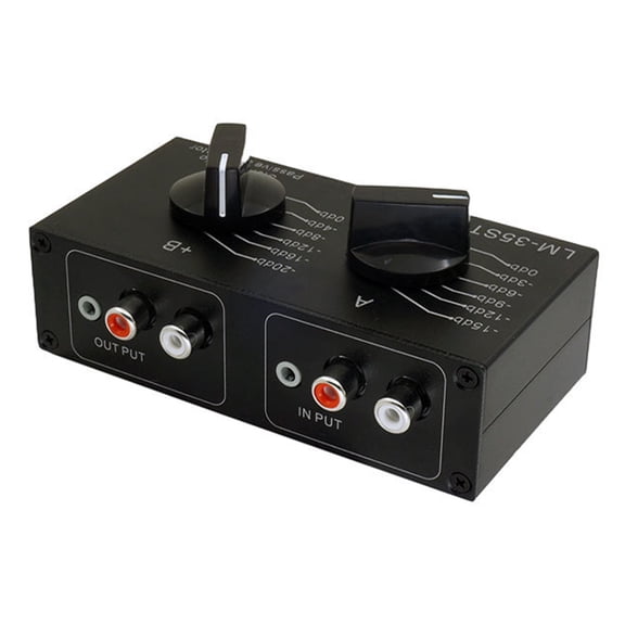 Whaledi Metal Body Passive Stereo Attenuator 6Position Switches For Clear Sound
