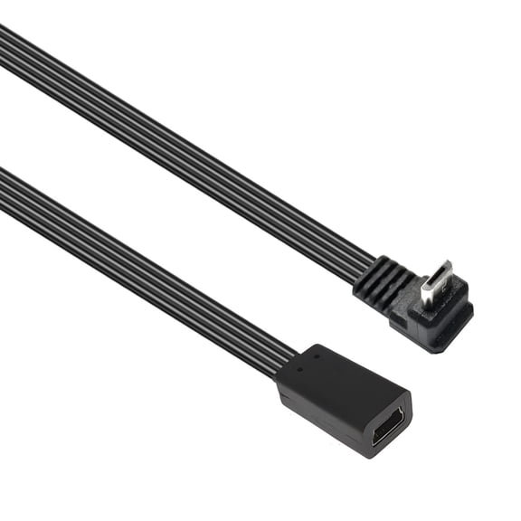 Whaledi Mini USB Female to USB 5Pin Male Charging Data Cable Flexible Cord Portable