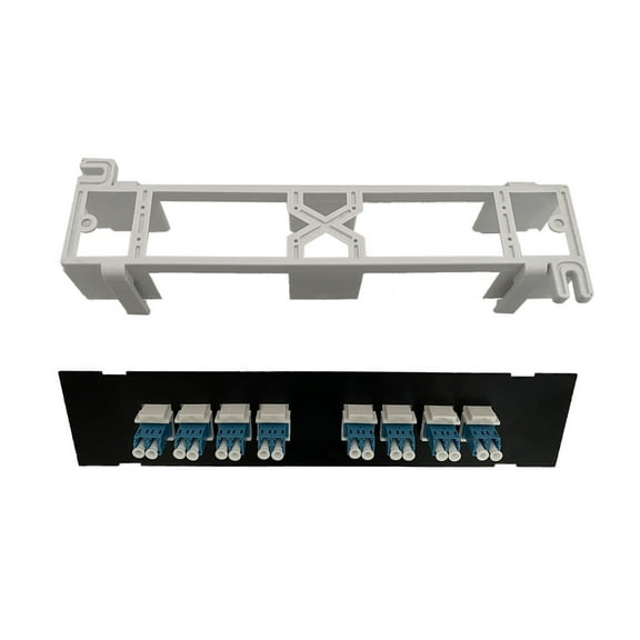 Whaledi Module-Mounted Patch Panel for Rj45 LC Optical Fiber Ethernet Cable Frame