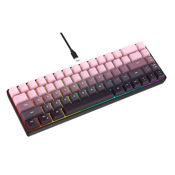 Whaledi Multiple OS Compatible Wireds Keyboards 28cm Dynamic RGBs Lighting AntiDust IP54