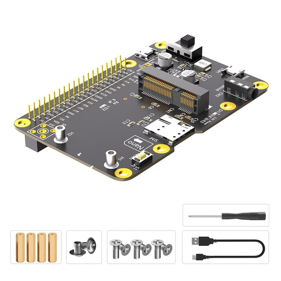 Whaledi Networking Card Expansion For RPi Board Offers Stable 3G/4G/LTE Connections