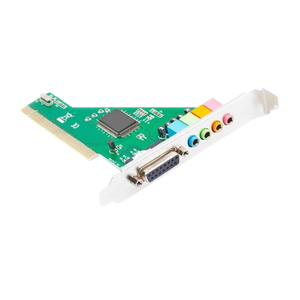 Whaledi PCI Sound Card 4.1 Channel Computer Desktop Sound Card Internal ...