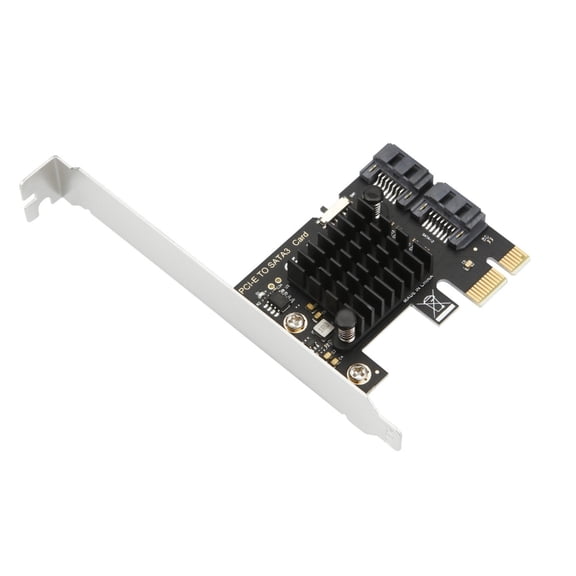 Whaledi PCIE 1X SATA3.0 Card 2 Port with Low Profile Bracket PCIE to SATA3.0 6Gbps