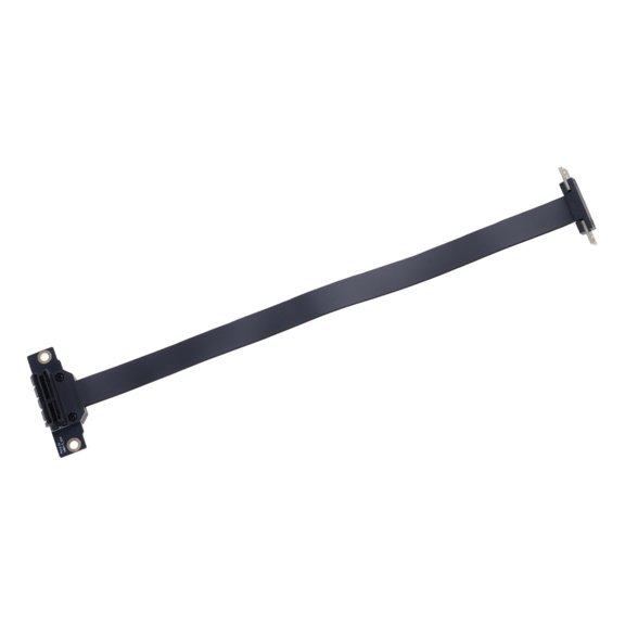 Whaledi PCIE X1 Riser Extender Dual 90 Degree Right Angle PCIe 3.0 x1 to x1 Extension