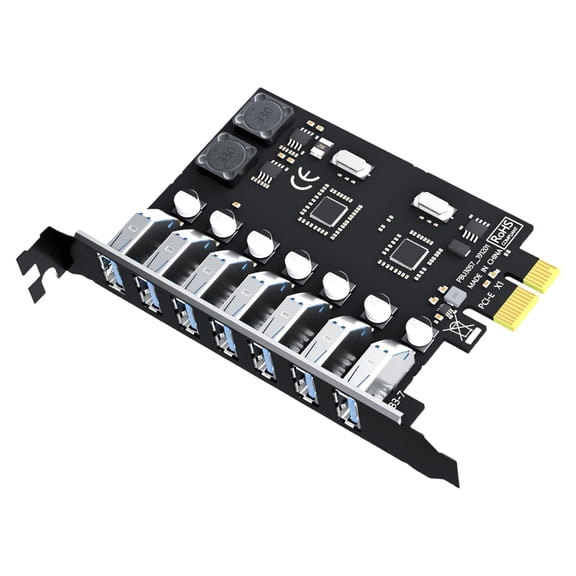 Whaledi PCIE to USB3.0 Board 5Gbps Adapter Controller Replacement for Desktop PC