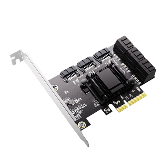 Whaledi PCIExpress to SATA3 Interfaces Card 9 Ports 6Gbps for Hard Drive Expansion