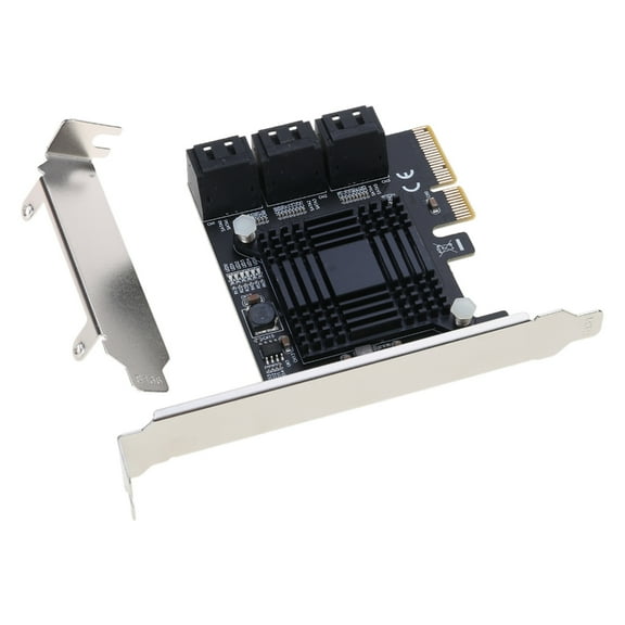 Whaledi PCIe SATA Card 6 Port SATA Controller Expansion Card with Low Profile Bracket